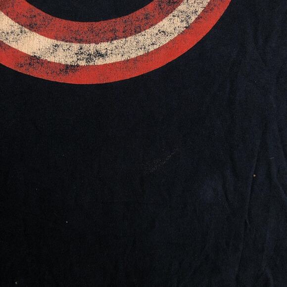 Men's Navy Marvel Captain America Graphic Tee - Picture 3 of 5